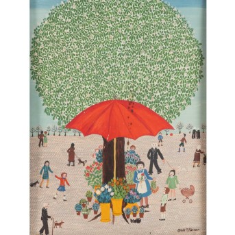 MALERIN DES XX JAHRHUNDERTS "Die Blumenfrau"