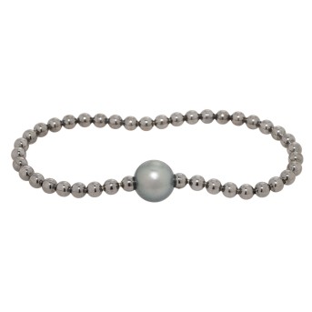 Armband mit schwarzer Tahitiperle,