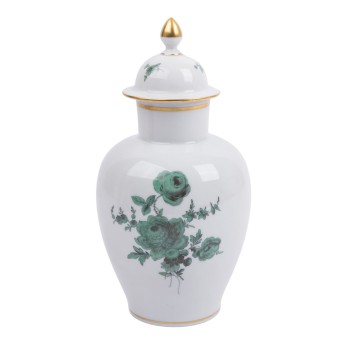 MEISSEN, Deckelvase, 1. Wahl, 1960.