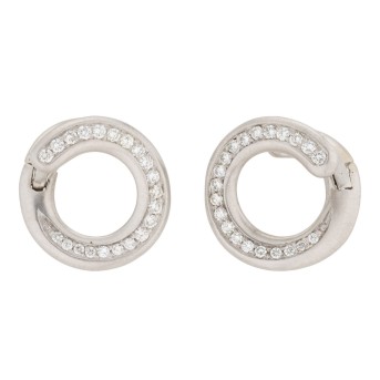 H.STERN Ohrringe mit Brillanten zus. ca. 0,4 ct,