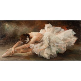 VRBOVA-STEFKOVA, MILOSLAVA (1909-1991) "Ballettszene mit Darstellung der Odette aus Schwanenesee"