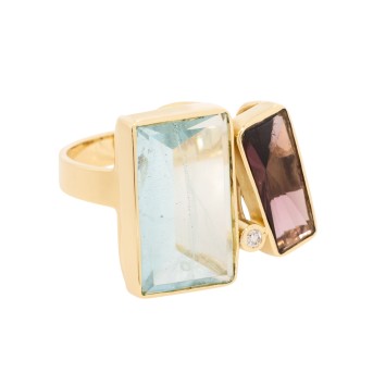Ring mit Aquamarin,