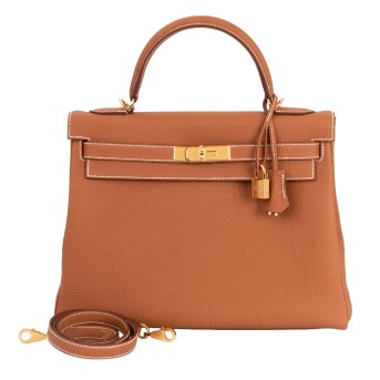 HERMÈS Henkeltasche 'KELLY BAG 32 RETOURNE'.