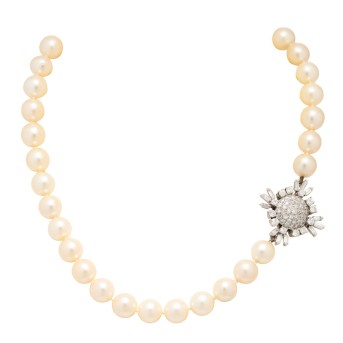 Collier aus Südseeperlen,