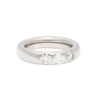 WEMPE Ring mit 3 Brillanten von zus. ca. 0,60 ct, 
