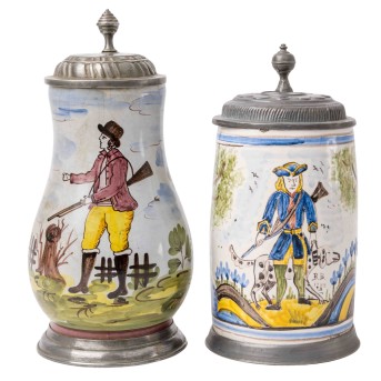 u.a. AMBERG Walzenkrug und Birnkrug, 18. u. 20. Jh.