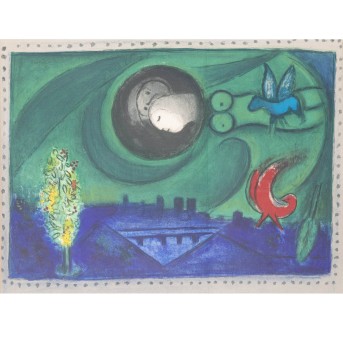 CHAGALL, MARC  (1887-1985), "Quai de Bercy" aus der Folge "Paris", 1954,