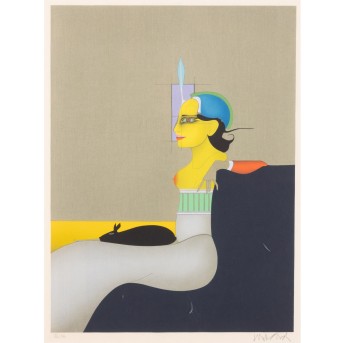 WUNDERLICH, PAUL (1927-2010), "Dame im Profil",