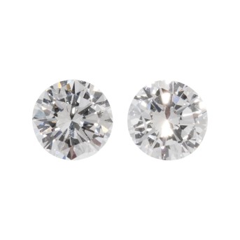 Paar lose Brillanten zus. 1,09 ct,