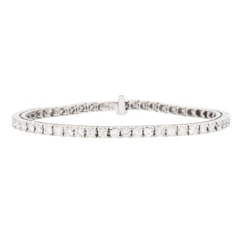 Tennisarmband mit 51 Brillanten zus. ca. 5,61 (punz.),