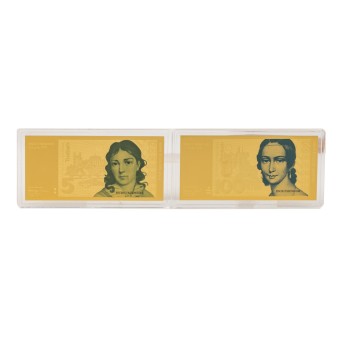 BRD/GOLD - 2x Banknote 100 Mark, je 0,5g,