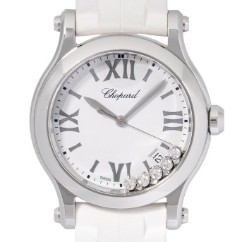 CHOPARD Happy Sport Ref. 27/8582-3001 Damenuhr mit Box und Papieren aus 2020. 