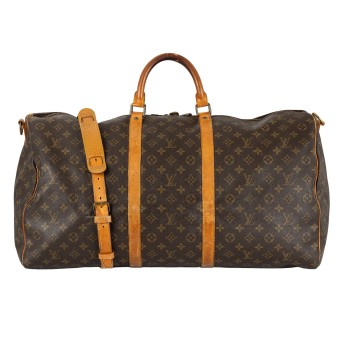 LOUIS VUITTON VINTAGE Weekender "KEEPALL 60 BANDO.", Koll.: 1986.
