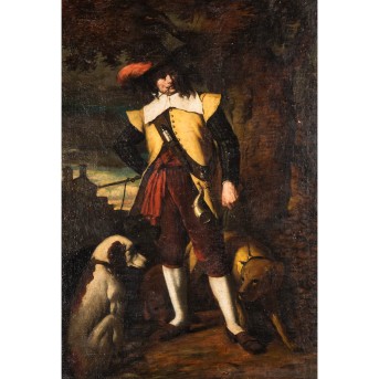 OESTERSCHMIDT, HEINRICH (1879-?), "Jäger mit Hunden", nach Johann Friedrich GROOTH (1717-1801),