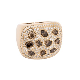 WEMPE Ring mit Diamanten von zus. ca. 3,8 ct,