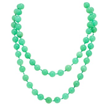 Kette aus feinen Chrysopraskugeln