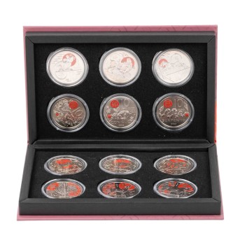 San Marino - 12 x 10 Euro ex 2022/2025, Serie Chinese Lunar Calendar,