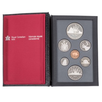 Kanada/SILBER Kursmünzensatz 2,91 Dollar 1987