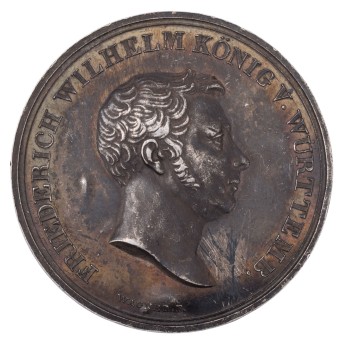 Württemberg/SILBER Friederich Wilhelm 1824/F "Große Medaille für Kunst und Wissenschaft"