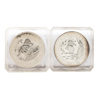 Australien /SILBER - Kookaburra, 2 x 1 Unze 1991/1993
