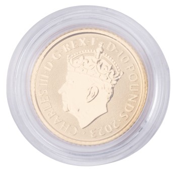 GB/Gold - 10 Pounds 2023, The Coronation of King Charles III. 6 May,
