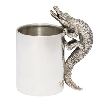 GIOVANNI RASPINI, ITALIEN, Becher 'Krokodil', 925 Silber, 21. Jh.