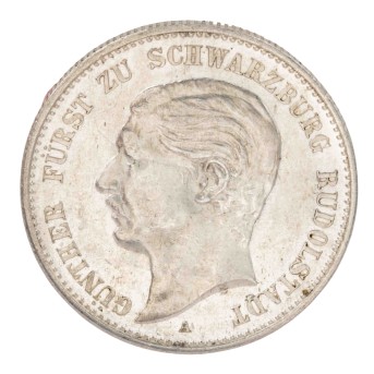 Schwarzburg-Rudolstadt/Silber - 2 Mark 1898/A, Günther Viktor,
