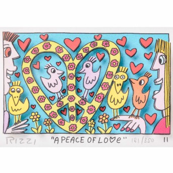 RIZZI, JAMES (1950-2011), "A peace of love". 2011,