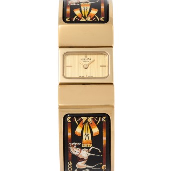 HERMÈS Armbanduhr 'LOQUET'.