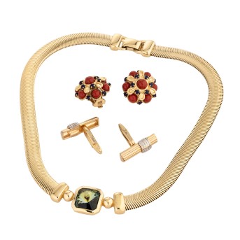 CHRISTIAN DIOR VINTAGE Modeschmuck Konvolut.