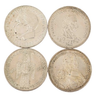 BRD /Silber - 4 x 5 DM der Jahre 1952 -1957,