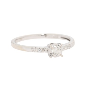Ring mit 7 Brillanten zus. ca. 0.21 ct,