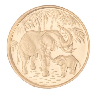 Somalia /GOLD - 20 Shillings 2007 'Elefanten' PP