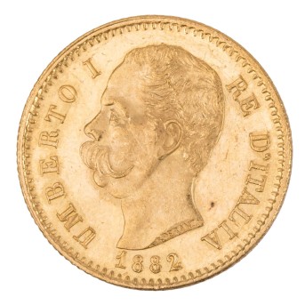 Italien/GOLD - Umberto I.  20 Lira 1882