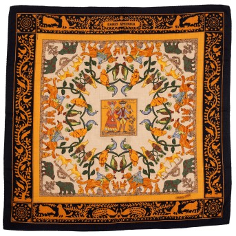 HERMÈS Foulard 'EARLY AMERICA'.