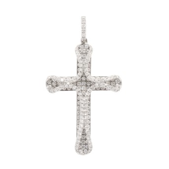 Anhänger "Kreuz" mit Brillanten von zus. ca. 1,5 ct,