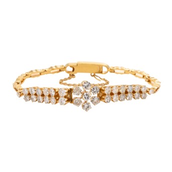 Armband mit Diamanten von zus. ca. 2,4 ct,