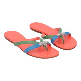 HERMÈS HERMÈS Sandalen 'CORFOU', Gr. 38.