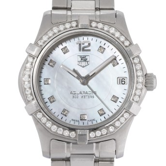 TAG HEUER Aquaracer Lady 'MOP Diamond Dial'  Ref WAF1313 Damenuhr aus den 2010er Jahren. 