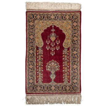 Orientteppich aus Seide. HEREKE/TÜRKEI, 20. Jh., 97x63 cm.