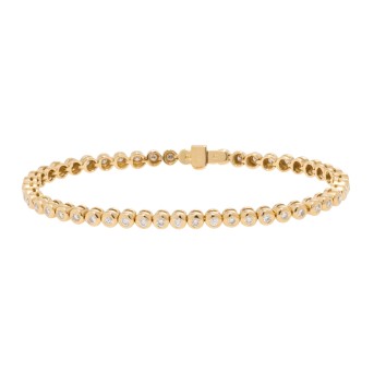 Tennisarmband mit Brillanten von zus. ca. 1,5 ct,