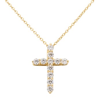 TIFFANY & CO Kreuzanhänger mit Brillanten
