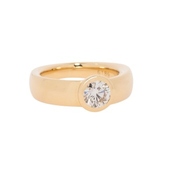 WEMPE Solitärring mit Brillant von ca. 1 ct,