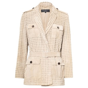 SALVATORE FERRAGAMO SALVATORE FERRAGAMO Lederjacke, Gr. 44.