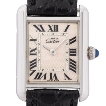 CARTIER Tank must Ref. 2461 "Christmas Limited Edition" mit Box und Papieren, 2001.