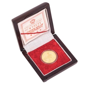 China/Gold - 100 Yuan 1991, Kaiser Kang Xi, vz aus PP, leichte Tönung,