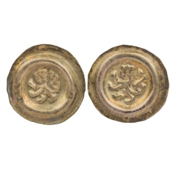 Königreich Böhmen – zwei Brakteaten, Ottokar II. (1260-1278),