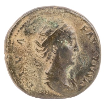Römische Kaiserzeit – Sesterz, Faustina Maior 141 n. Chr.,