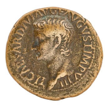 Römisches Reich – Dupondius 22-23 n. Chr., Tiberius (14-37 n. Chr.)