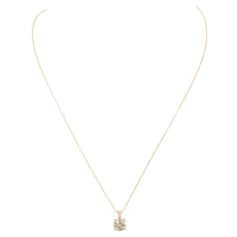 Kette und Anhänger mit Brillant